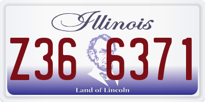 IL license plate Z366371