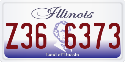 IL license plate Z366373