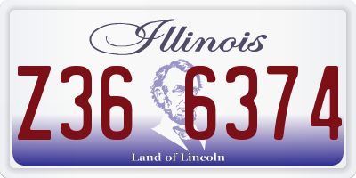 IL license plate Z366374