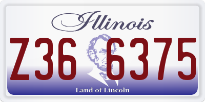 IL license plate Z366375