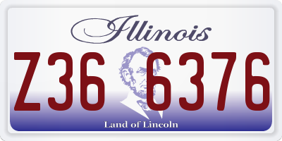 IL license plate Z366376