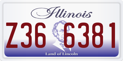 IL license plate Z366381