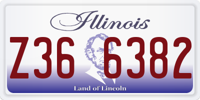 IL license plate Z366382