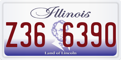 IL license plate Z366390