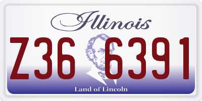 IL license plate Z366391