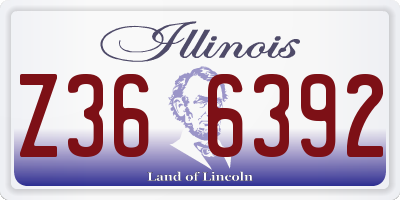 IL license plate Z366392