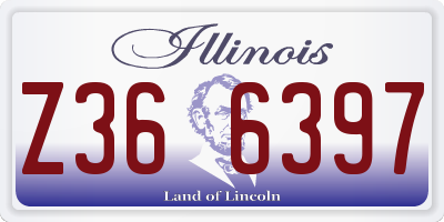 IL license plate Z366397
