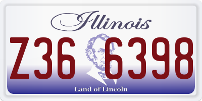 IL license plate Z366398