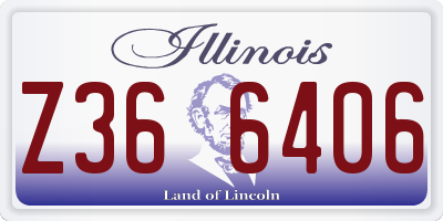 IL license plate Z366406