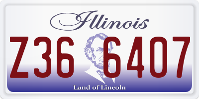 IL license plate Z366407