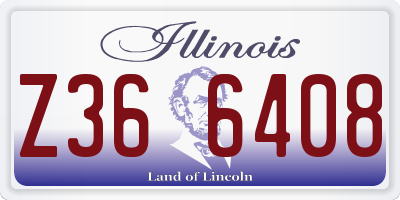 IL license plate Z366408