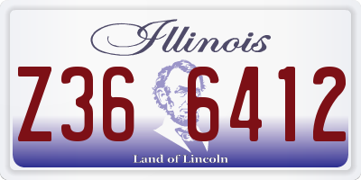 IL license plate Z366412