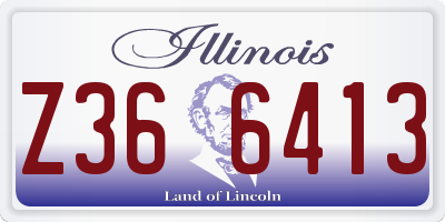 IL license plate Z366413