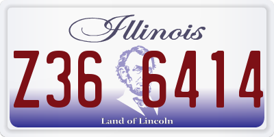 IL license plate Z366414