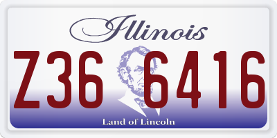 IL license plate Z366416