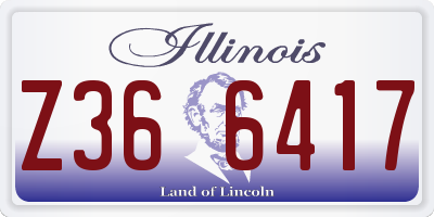 IL license plate Z366417