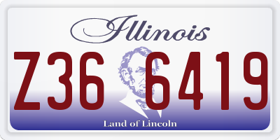 IL license plate Z366419