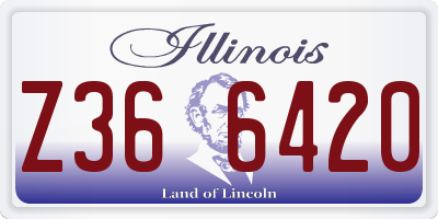 IL license plate Z366420