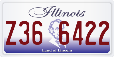 IL license plate Z366422