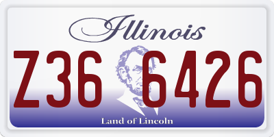 IL license plate Z366426