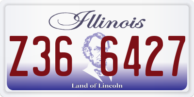 IL license plate Z366427