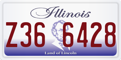 IL license plate Z366428