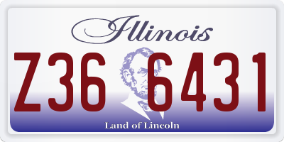 IL license plate Z366431