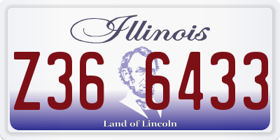 IL license plate Z366433