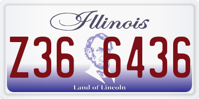 IL license plate Z366436