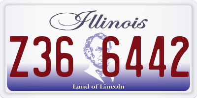 IL license plate Z366442