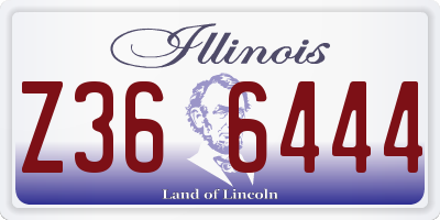 IL license plate Z366444