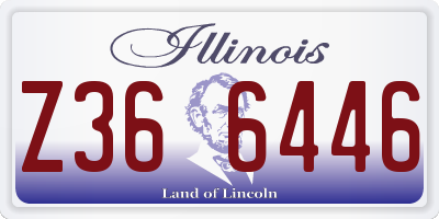 IL license plate Z366446