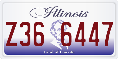 IL license plate Z366447