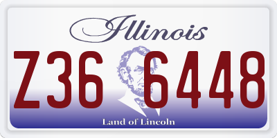 IL license plate Z366448