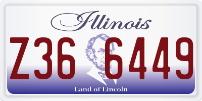 IL license plate Z366449