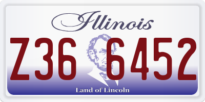 IL license plate Z366452