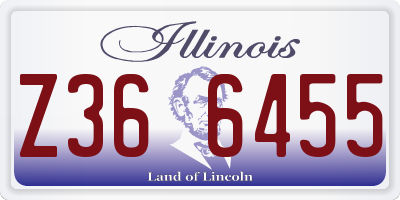 IL license plate Z366455