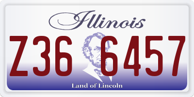 IL license plate Z366457