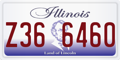 IL license plate Z366460
