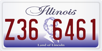 IL license plate Z366461
