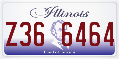 IL license plate Z366464
