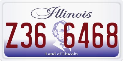 IL license plate Z366468