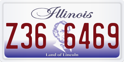 IL license plate Z366469