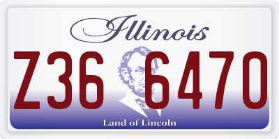 IL license plate Z366470