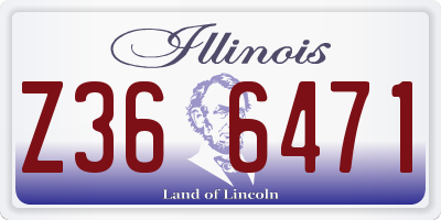 IL license plate Z366471