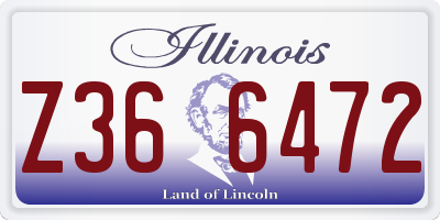 IL license plate Z366472