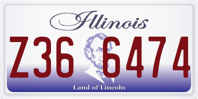 IL license plate Z366474