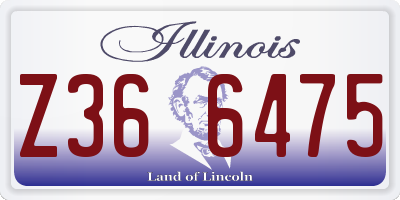 IL license plate Z366475