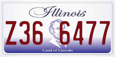 IL license plate Z366477