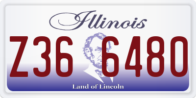 IL license plate Z366480
